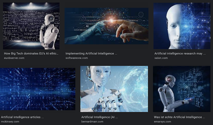 google img search results for ai